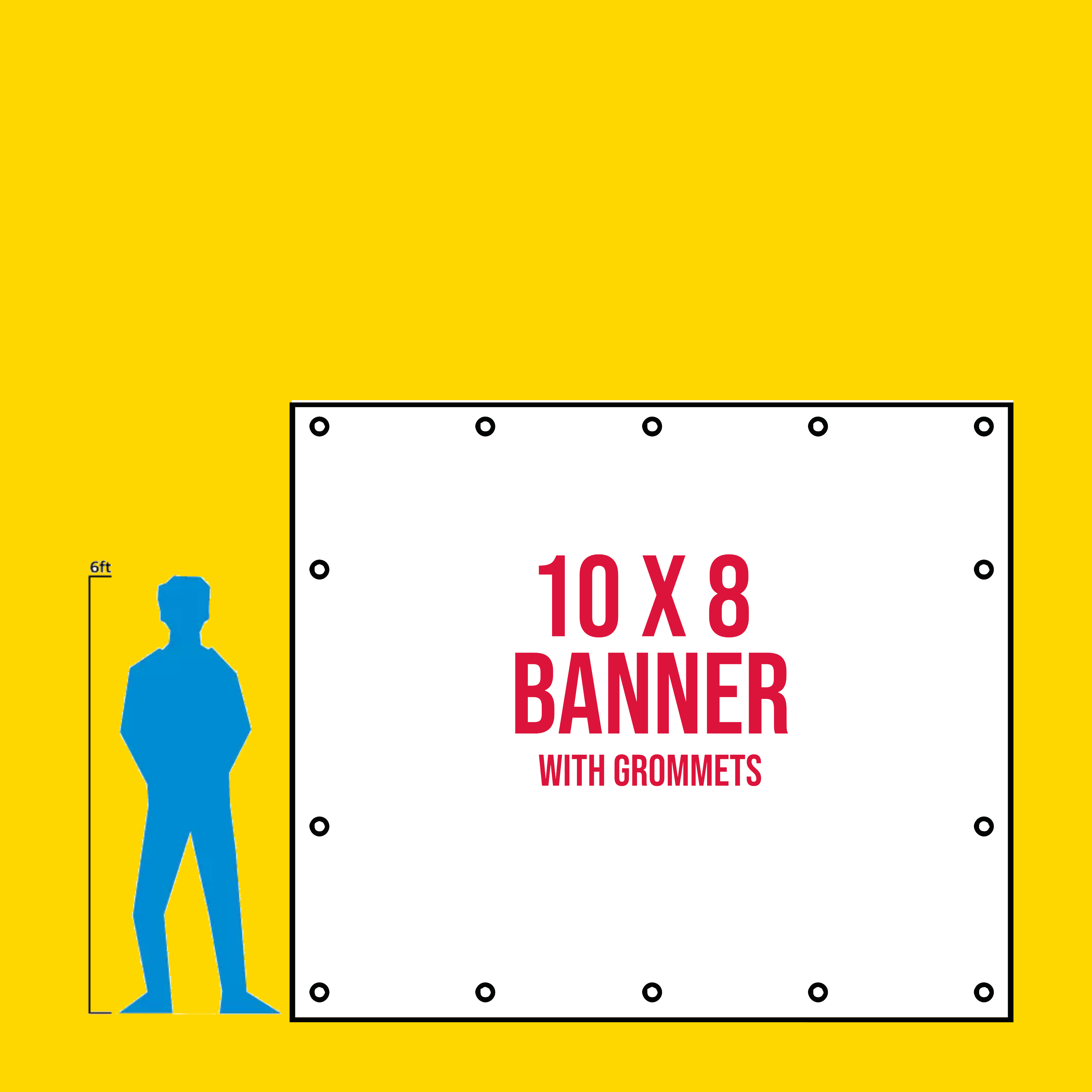 10 x 8 Banner with Grommets