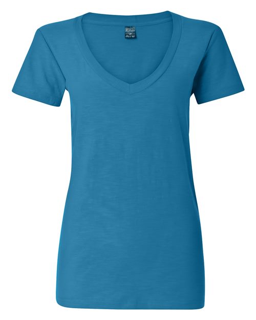 Women's V-Neck Slub T-Shirt