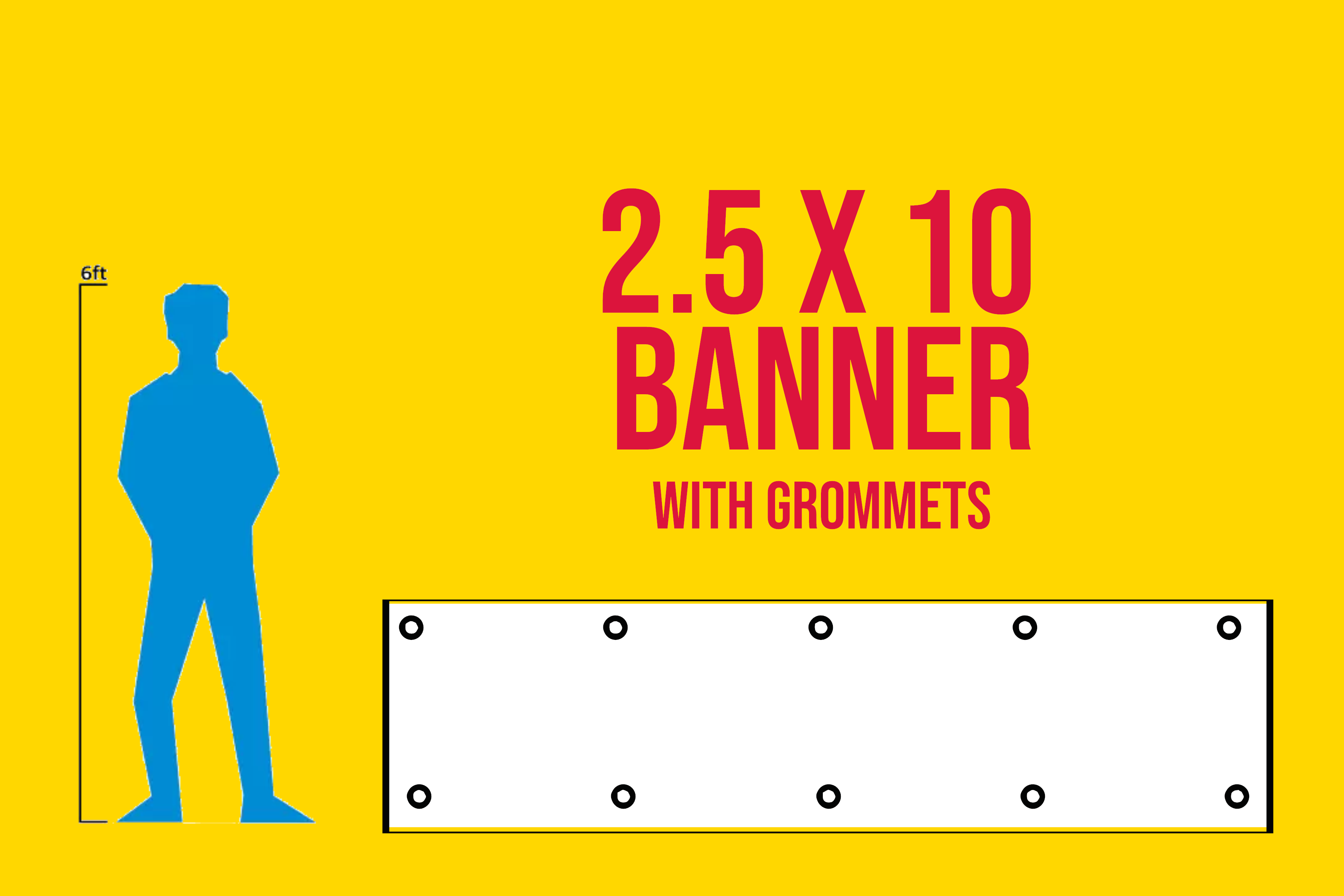 2.5 FT x 10 FT Banner