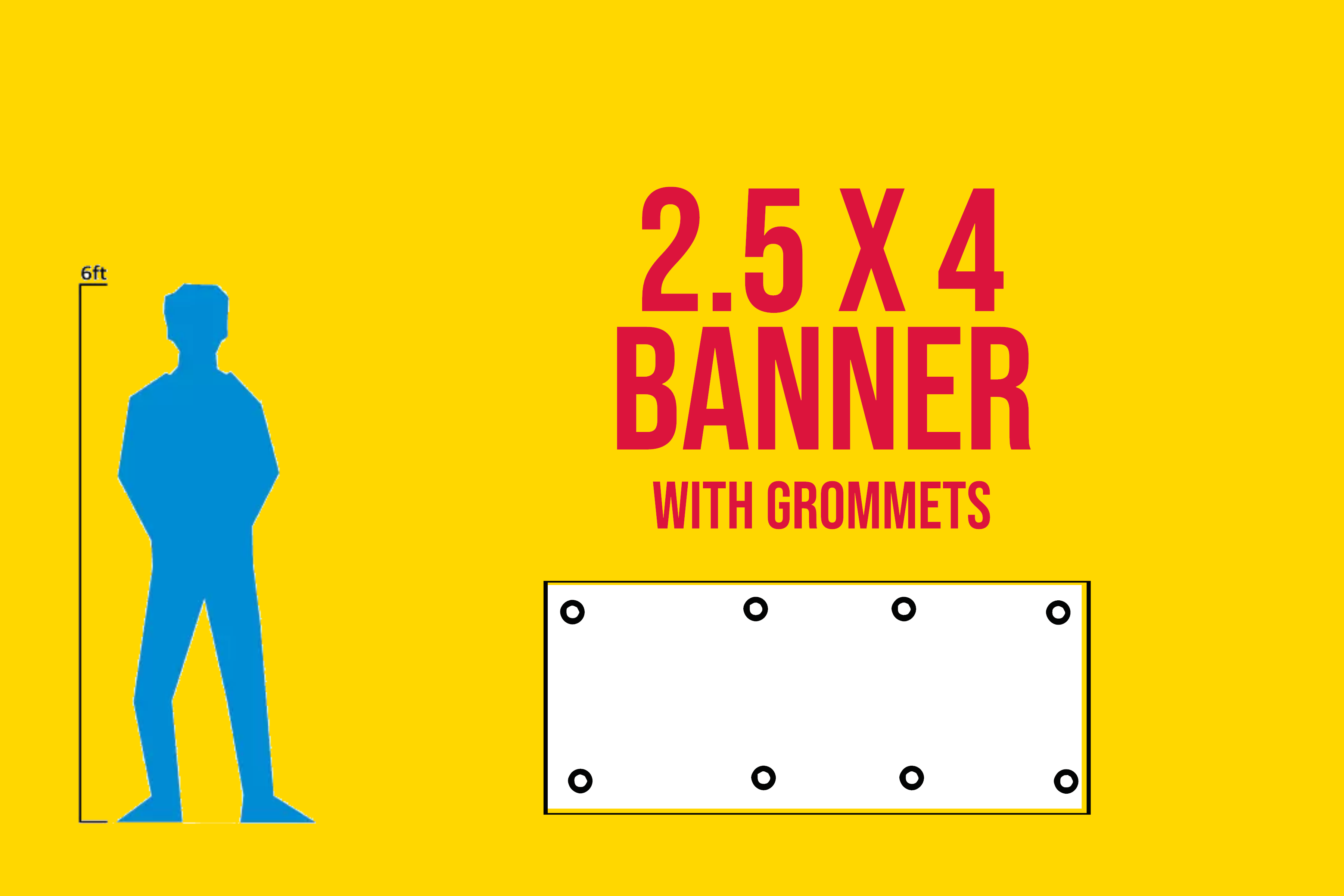 2_5 FT x 4 FT Banner Diagram