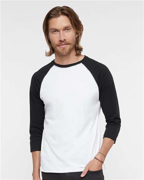 Baseball Fine Jersey Three-Quarter Sleeve Tee