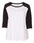 Curvy Collection Women's Baseball Three-Quarter Sleeve Tee