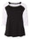 Curvy Collection Women's Baseball Three-Quarter Sleeve Tee
