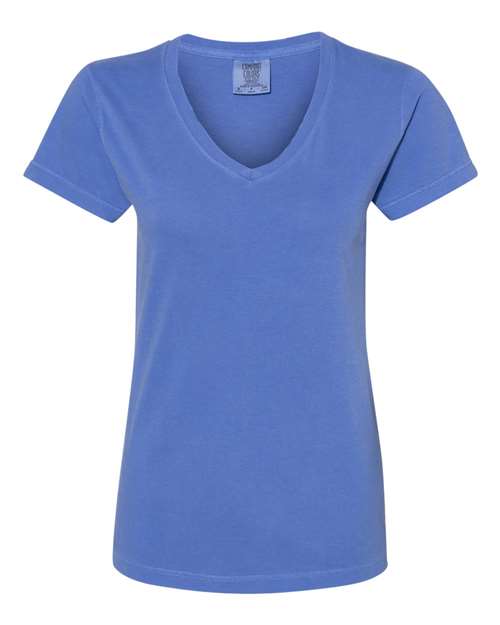 Garment-Dyed Women’s Midweight V-Neck T-Shirt