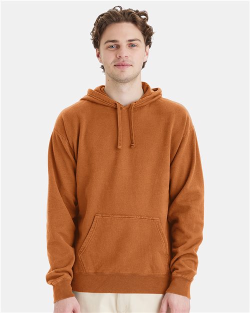 Garment-Dyed Hooded Sweatshirt