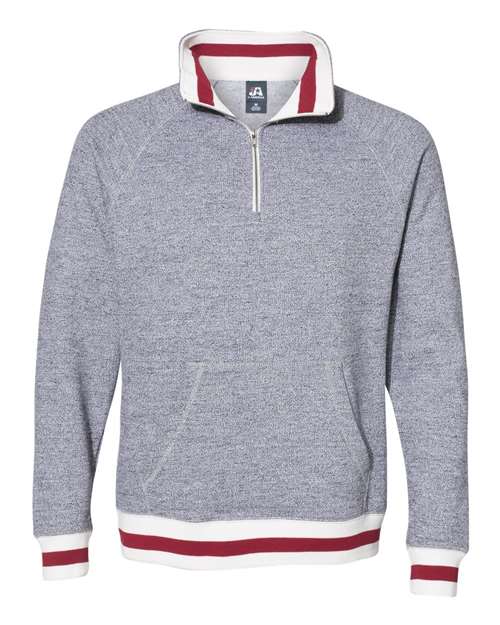 Peppered Fleece Quarter-Zip Sweatshirt