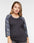 Women's Baseball Fine Jersey Three-Quarter Sleeve Tee
