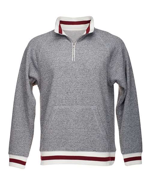 Peppered Fleece Quarter-Zip Sweatshirt