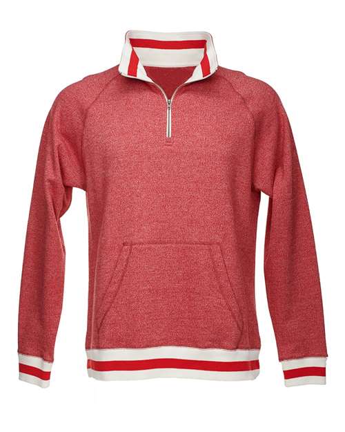 Peppered Fleece Quarter-Zip Sweatshirt