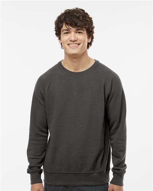 Ripple Fleece Raglan Crewneck Sweatshirt