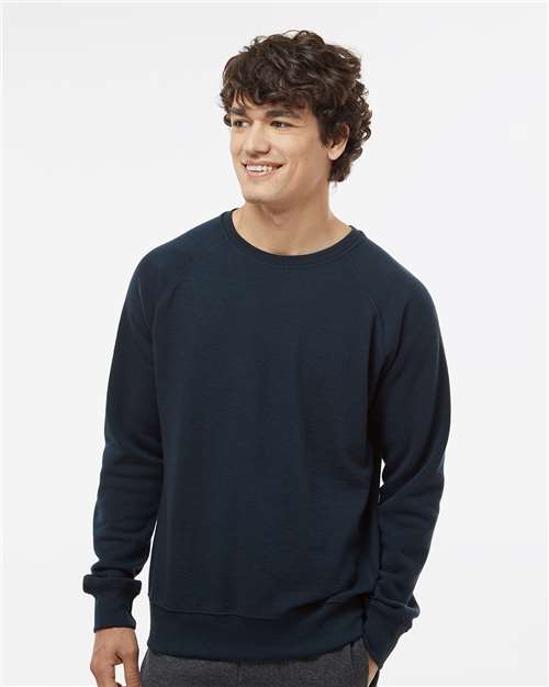 Ripple Fleece Raglan Crewneck Sweatshirt