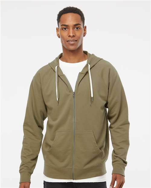 Icon Lightweight Loopback Terry Full-Zip Hooded Sweatshirt