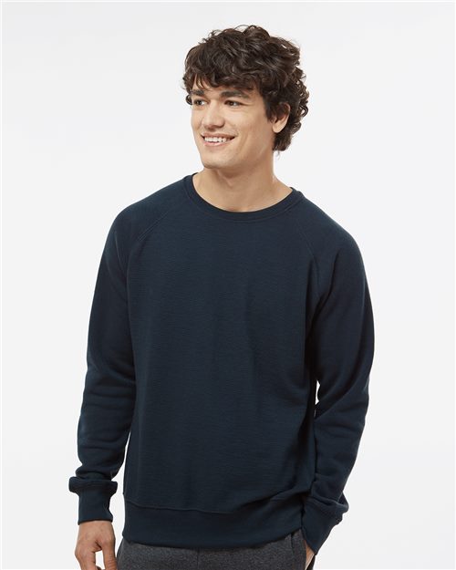 Ripple Fleece Raglan Crewneck Sweatshirt