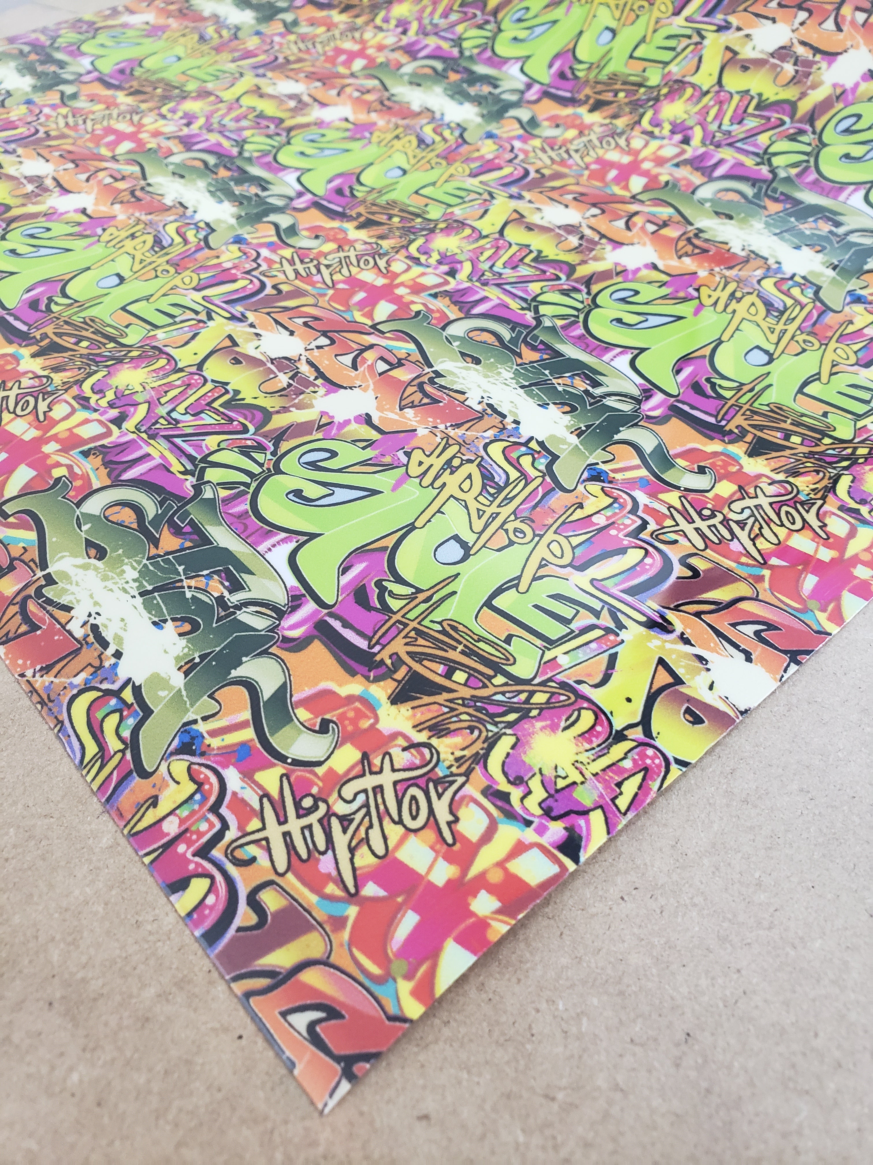 12" Graffiti Pattern