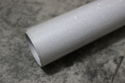 White Glitter HTV